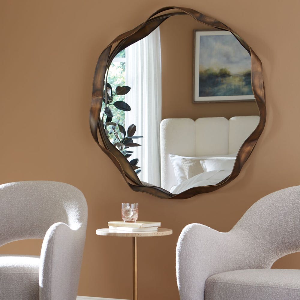 Miroir rond Catch The Wave