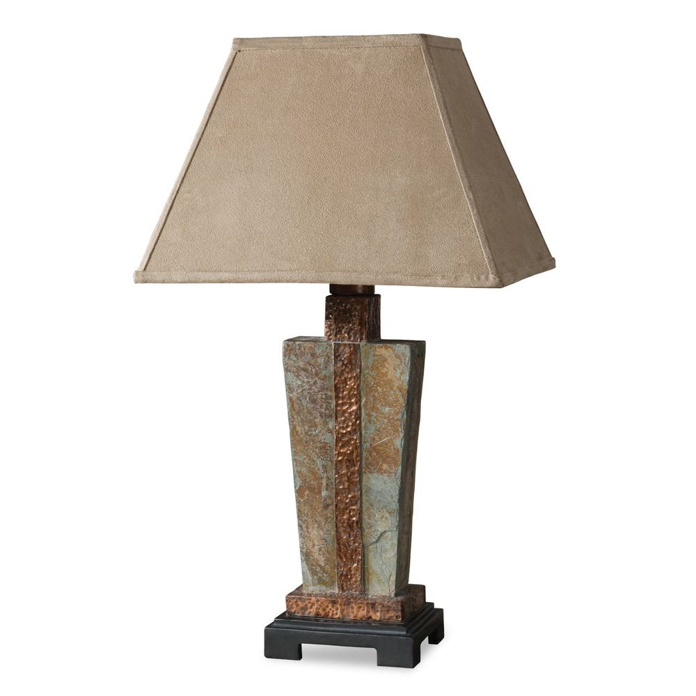 Lampe de table d'extérieur en ardoise