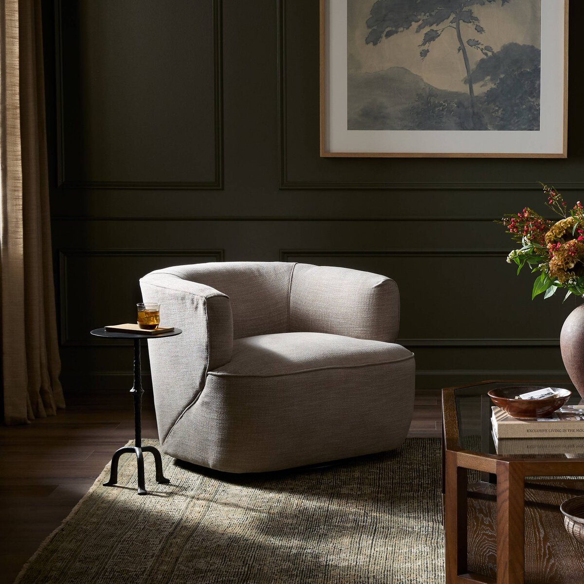 Fauteuil pivotant Mila