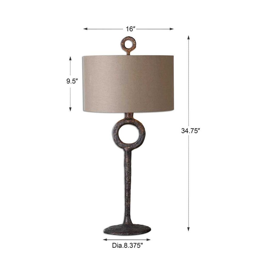 Lampe de table en ferro