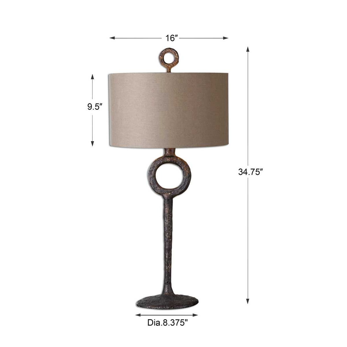 Lampe de table en ferro