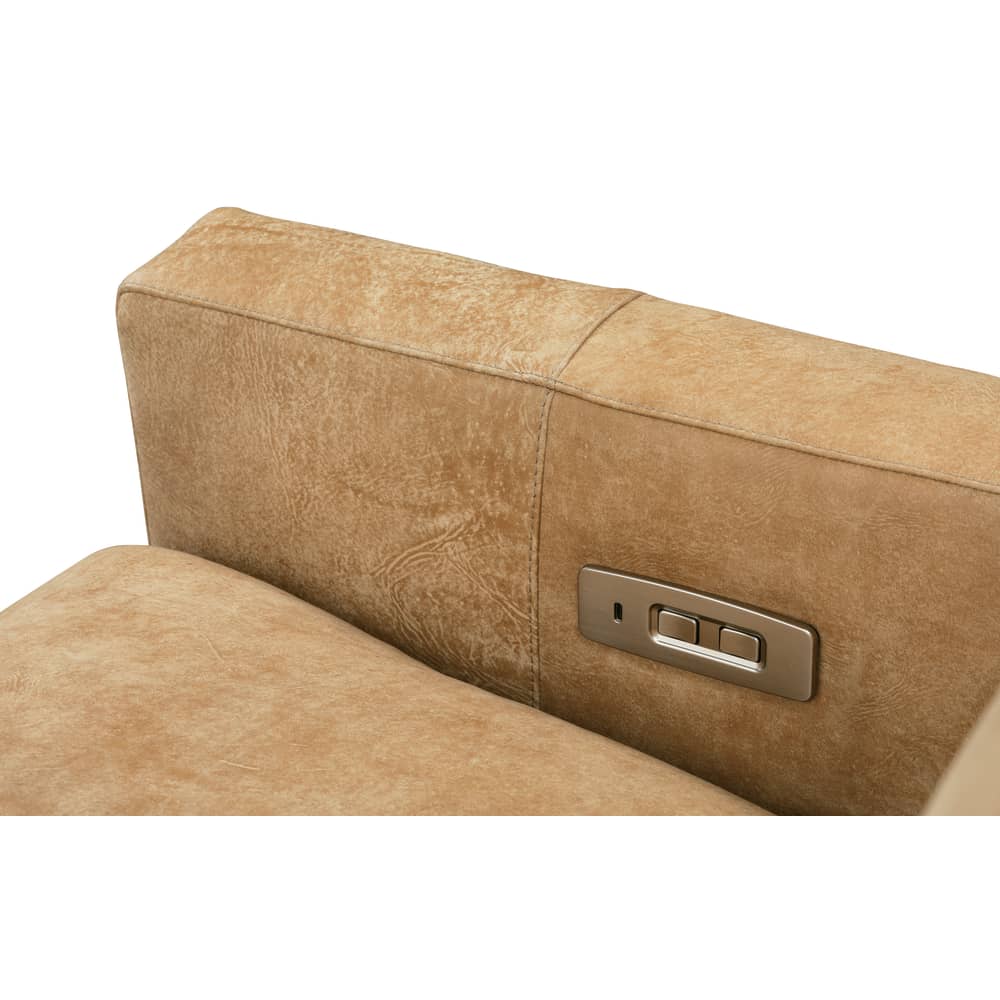 Fauteuil inclinable en cuir Sylvie