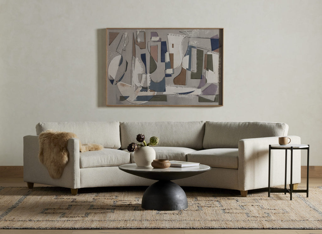 TABLE BASSE CORBETT - TAUPE CRÈME/Petite 