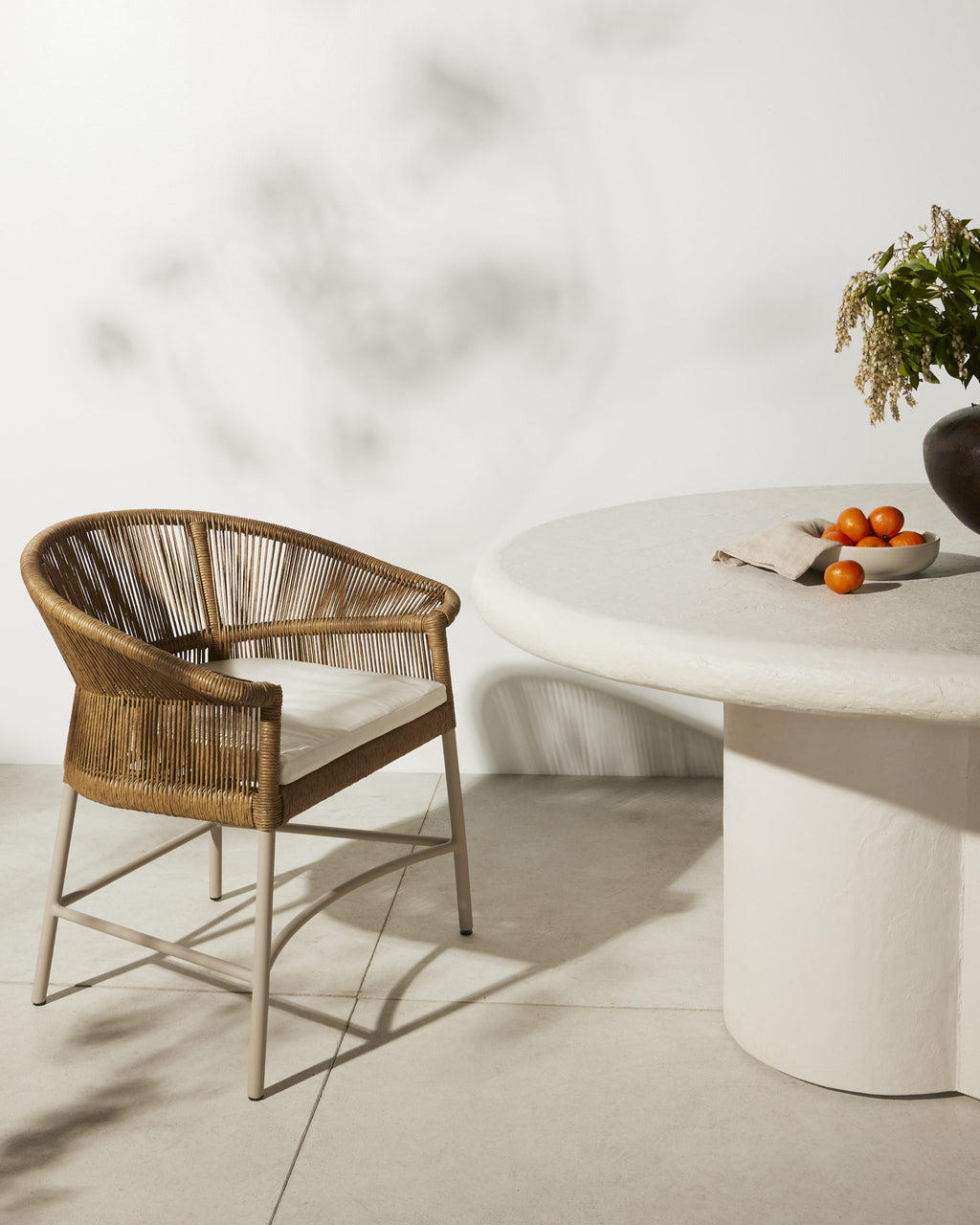 FAUTEUIL DE SALLE À MANGER D'EXTÉRIEUR IRVING - SABLE