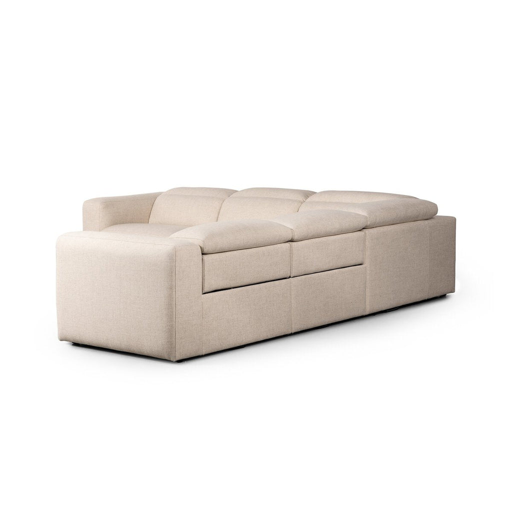 Canapé d'angle 5 pièces Radley avec fauteuil inclinable électrique.