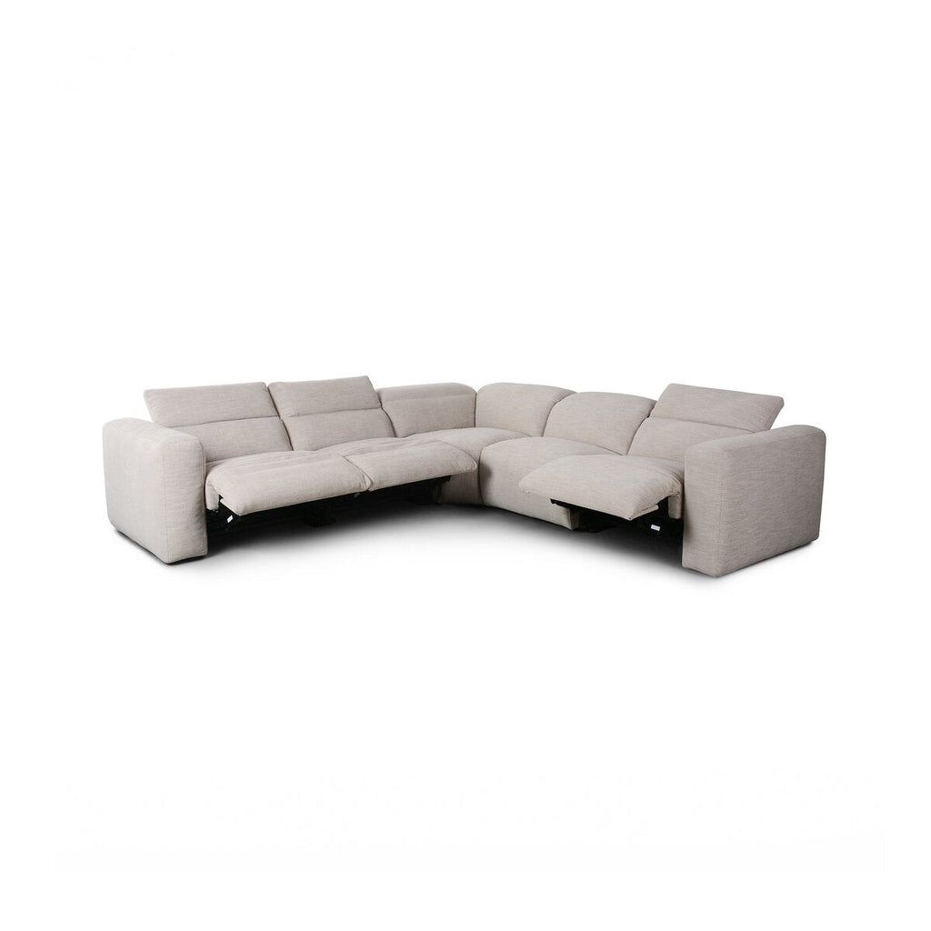 Canapé d'angle 5 pièces Radley avec fauteuil inclinable électrique.