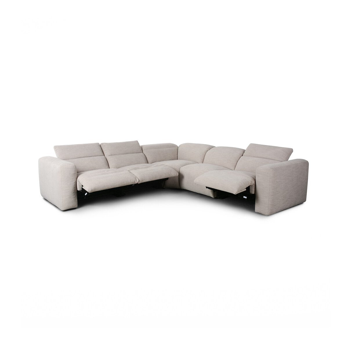 Canapé d'angle 5 pièces Radley avec fauteuil inclinable électrique.