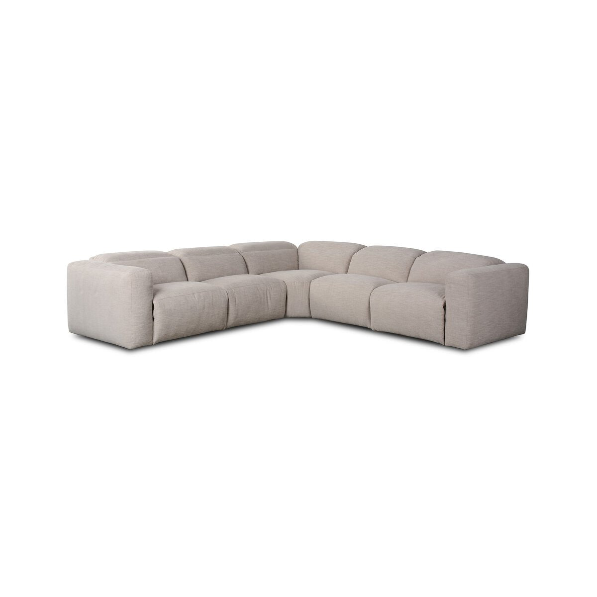 Canapé d'angle 5 pièces Radley avec fauteuil inclinable électrique.