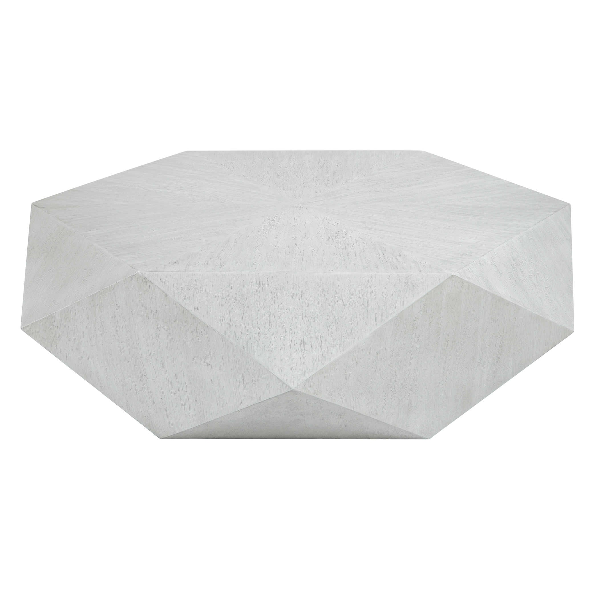 Table basse Volker, blanche