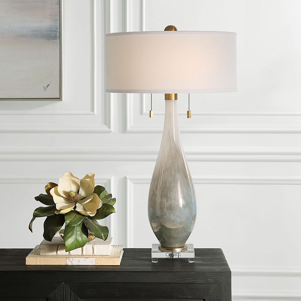 Lampe de table Cardoni, fumée