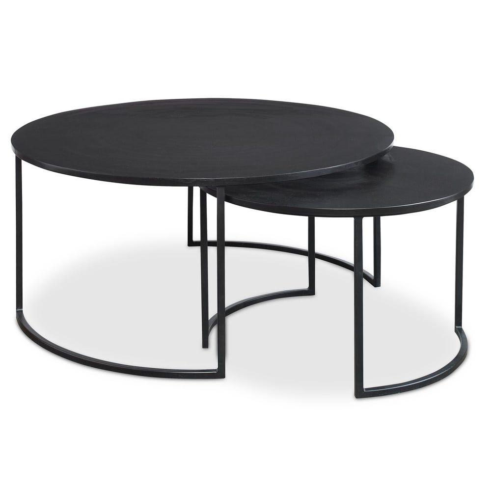 Tables basses gigognes Barnette, lot de 2