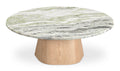 Table basse Evelyn en marbre onyx vert
