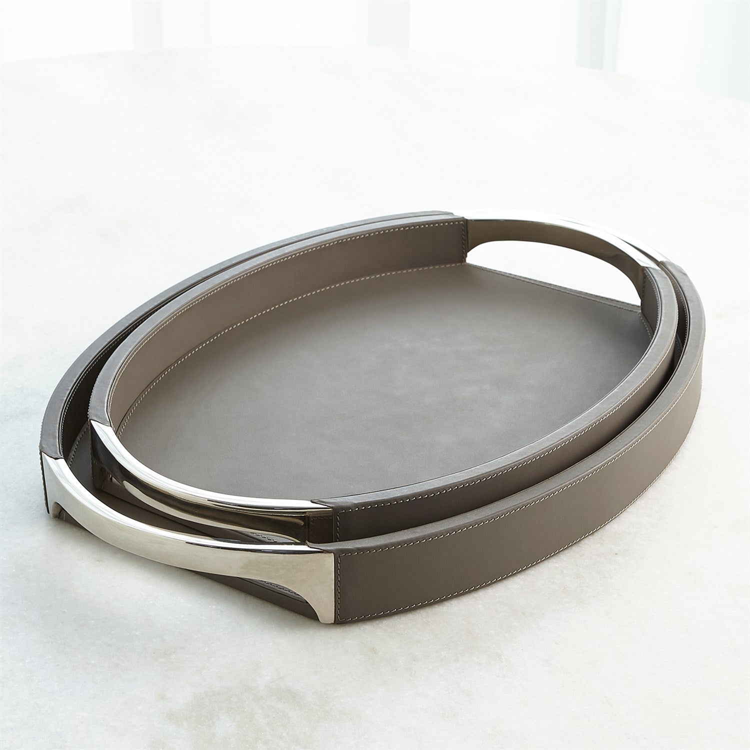 ROBERTS PLATS - GRIS FOSSILE AVEC NICKEL