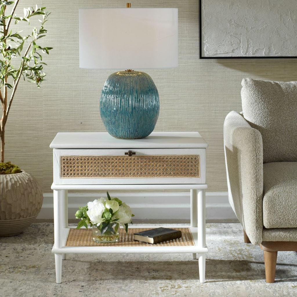 Table d'appoint Coast, blanche
