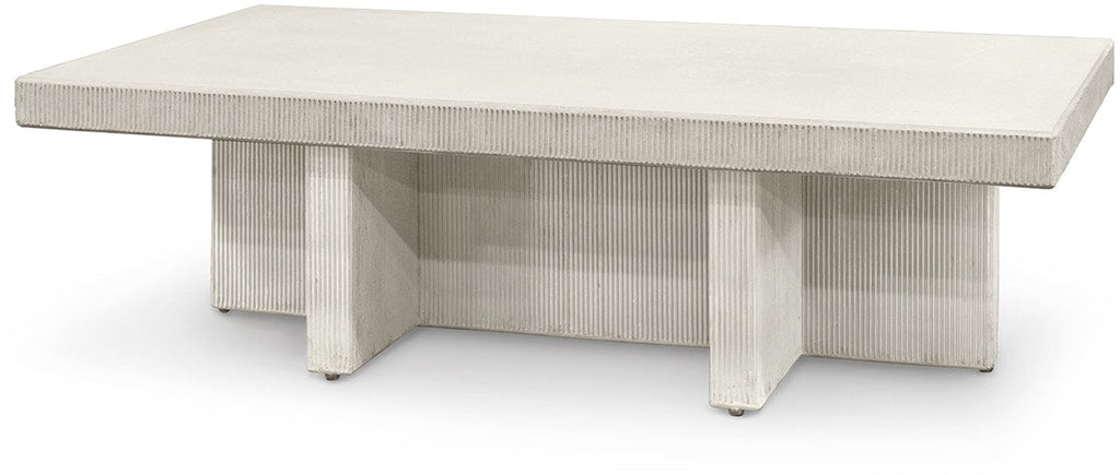 TABLE BASSE D'EXTÉRIEUR DELANO, BLANCHE