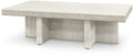TABLE BASSE D'EXTÉRIEUR DELANO, BLANCHE