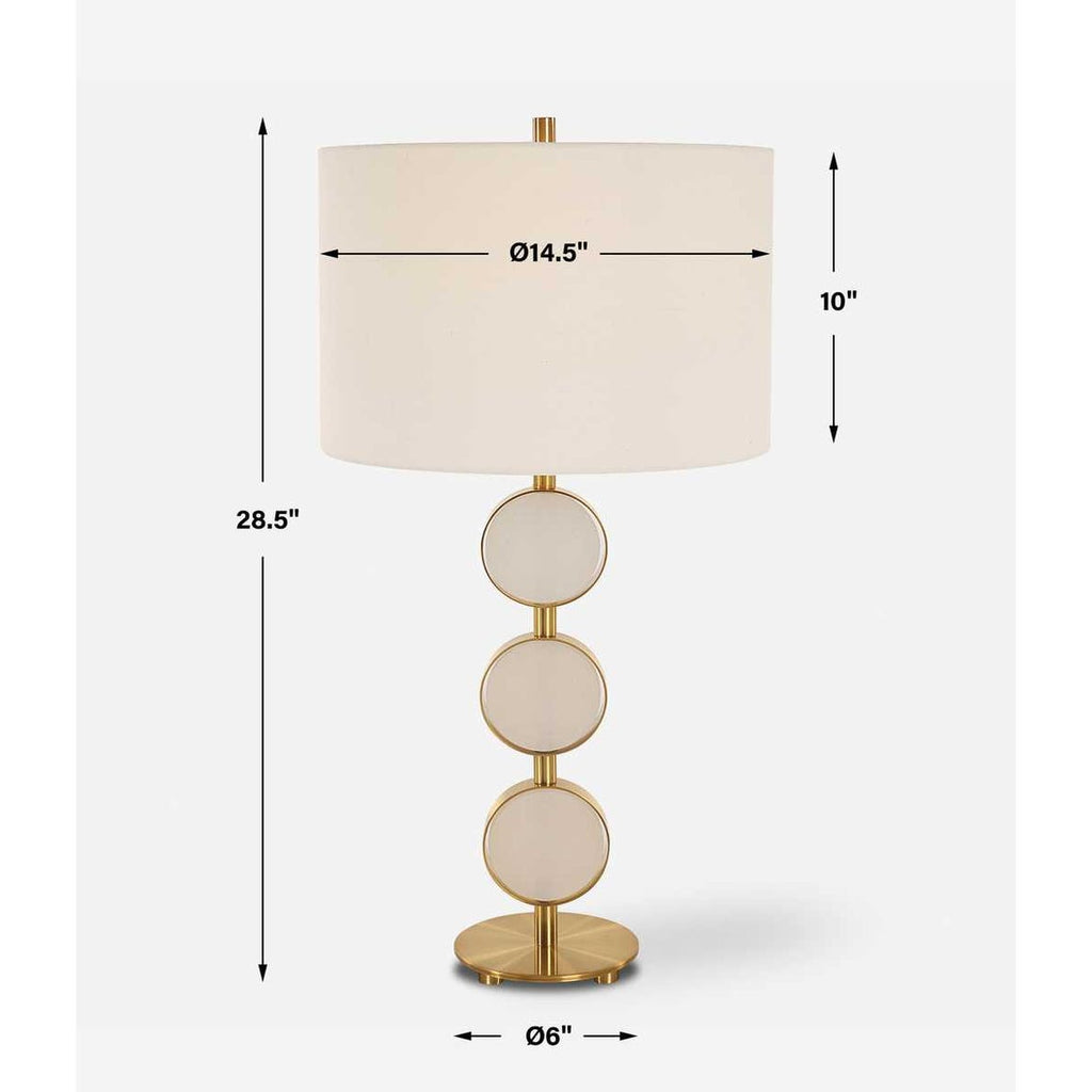 Lampe de table à trois anneaux