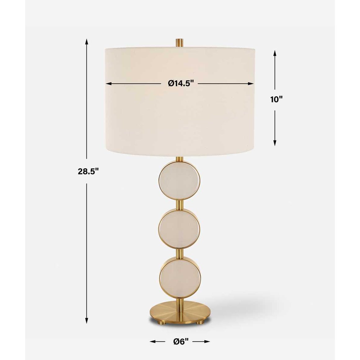 Lampe de table à trois anneaux