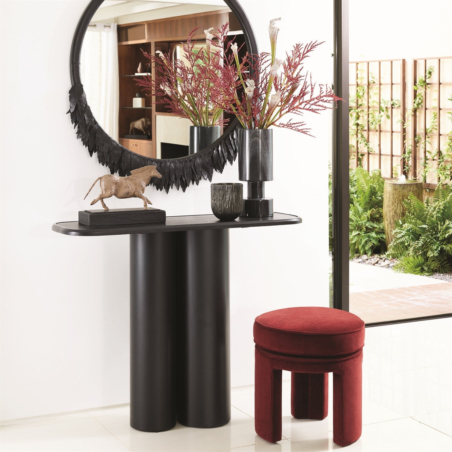 MIROIR EMILY - NOIR