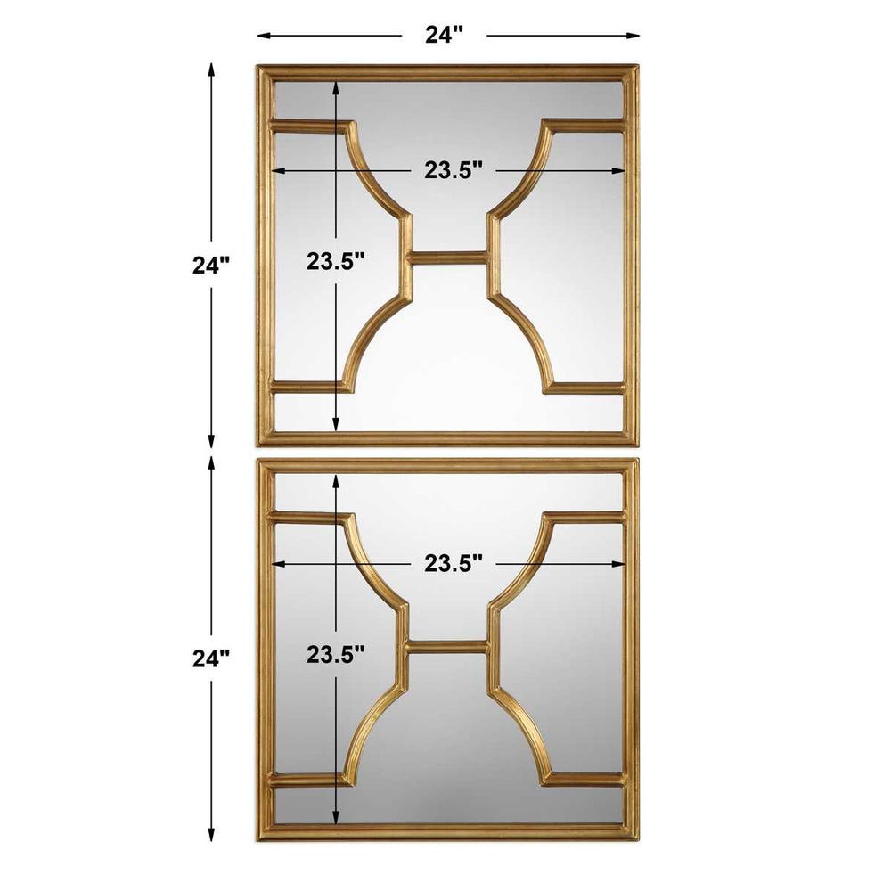 Miroirs carrés Misa, S/2