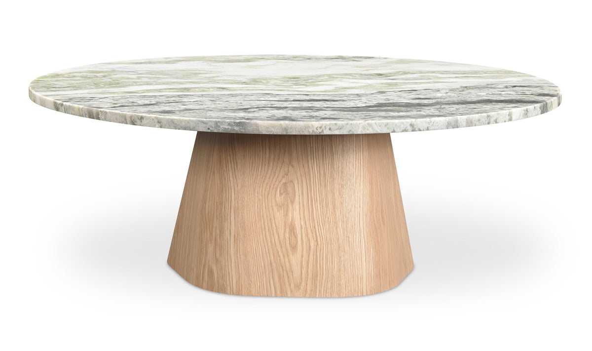 Table basse Evelyn en marbre onyx vert