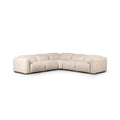 Canapé d'angle 5 pièces Radley avec fauteuil inclinable électrique/tissu