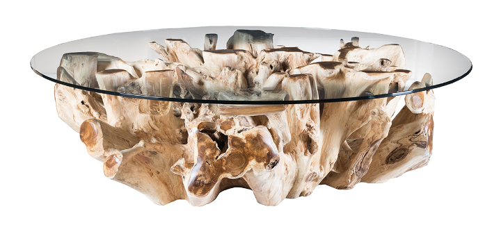 Table basse en osier 
