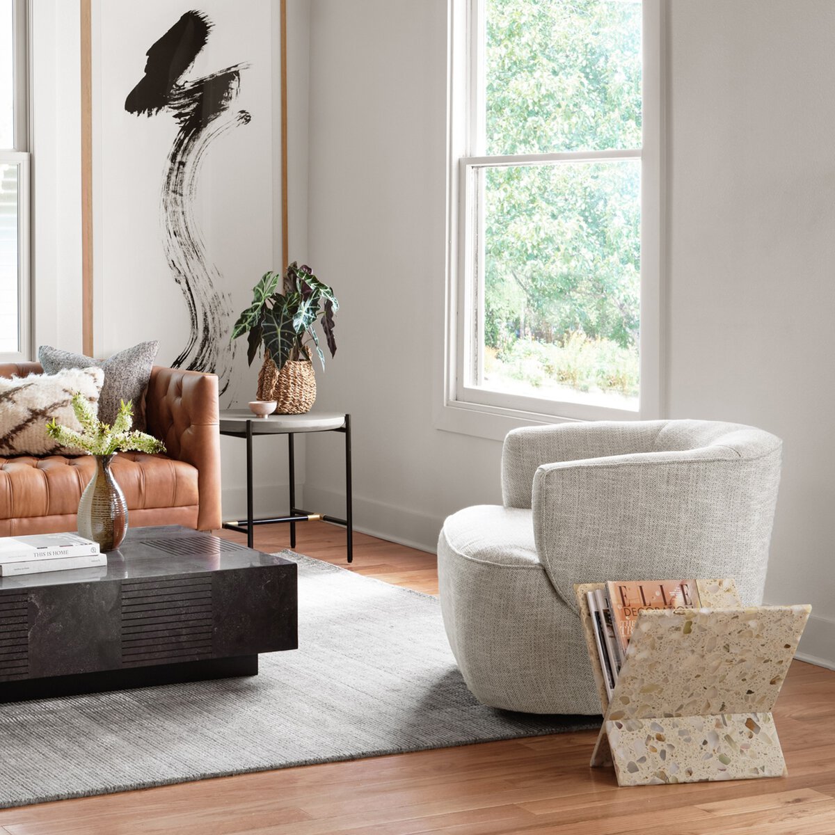 Fauteuil pivotant Mila