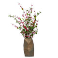 FLEUR DE PRÉ ROUGE EN TEXTURE BRONZE SM