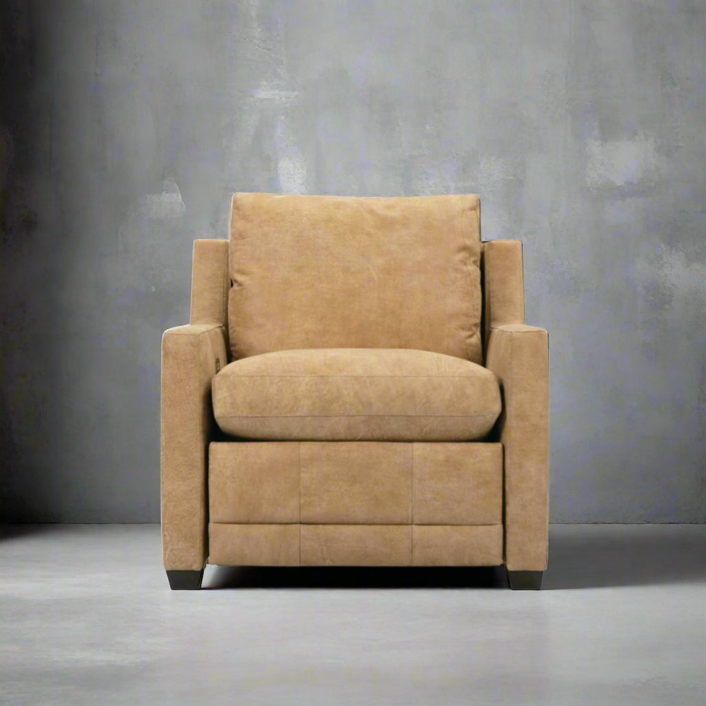 Fauteuil inclinable en cuir Sylvie