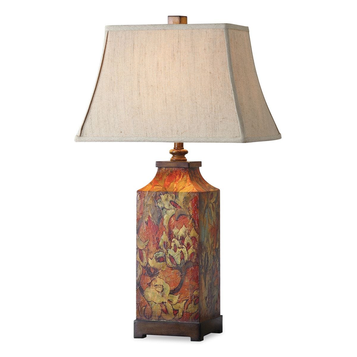 Lampe de table Fleurs colorées