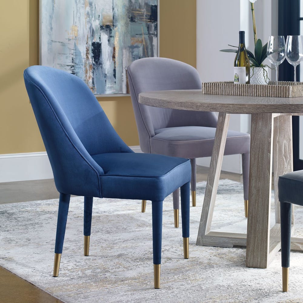 Chaise Brie sans accoudoirs, Saphir, 2 par boîte, prix unitaire