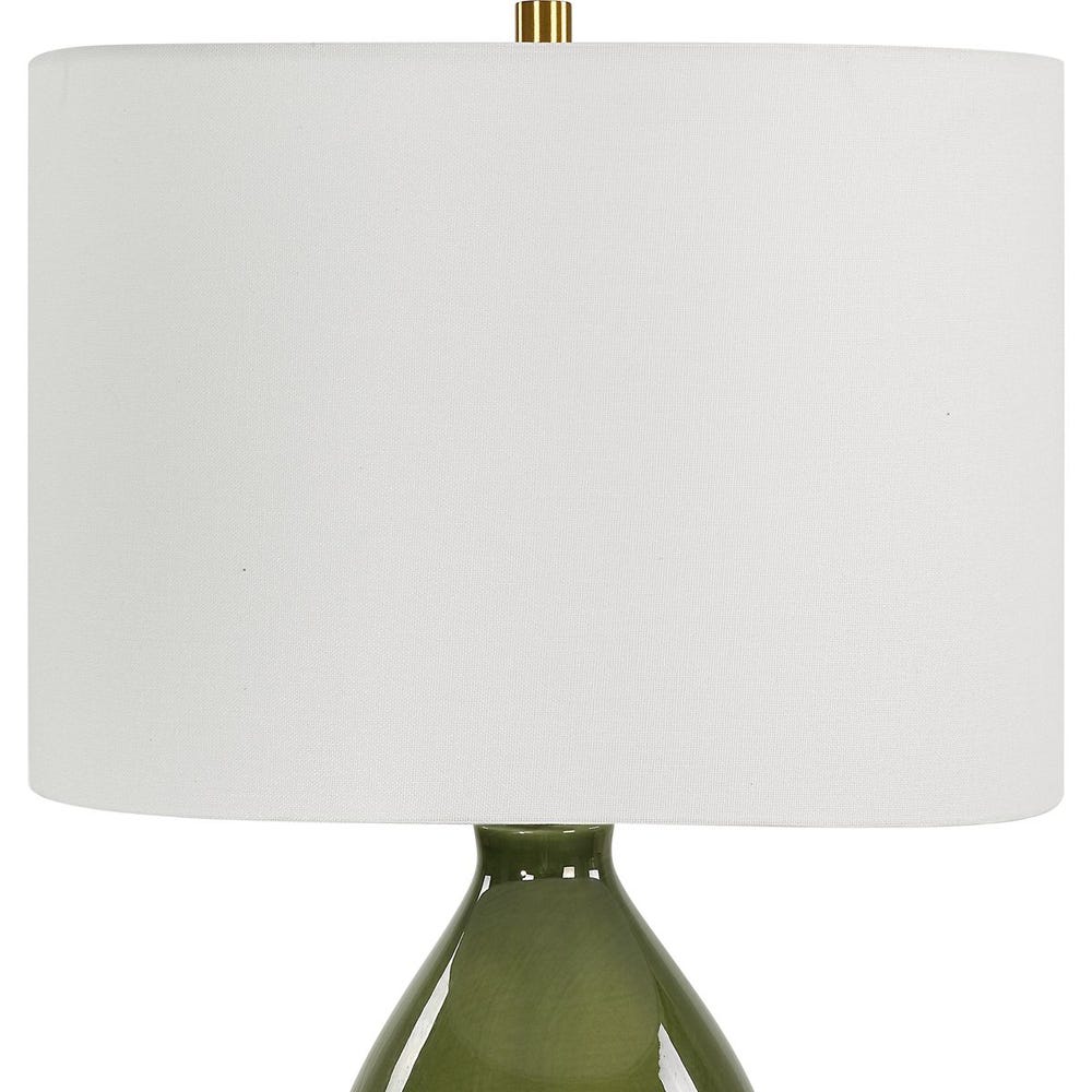Lampe de table en forme de gourde, verte