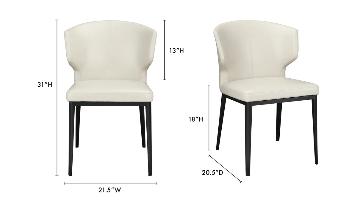 Chaises de salle à manger Delaney beiges - Lot de deux
