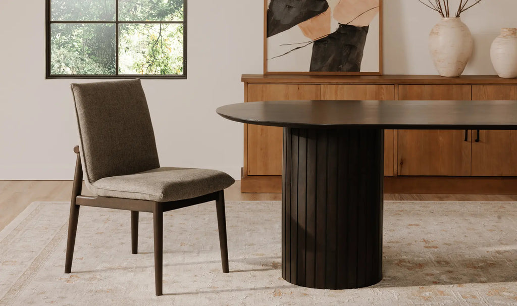 Chaise de salle à manger Charlie gris foncé – Lot de deux