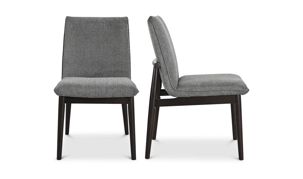 Chaise de salle à manger Charlie gris foncé – Lot de deux