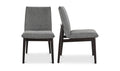 Chaise de salle à manger Charlie gris foncé – Lot de deux