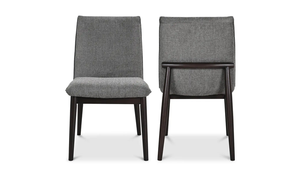 Chaise de salle à manger Charlie gris foncé – Lot de deux
