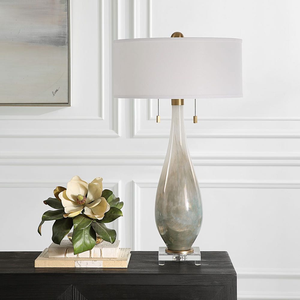 Lampe de table Cardoni, fumée